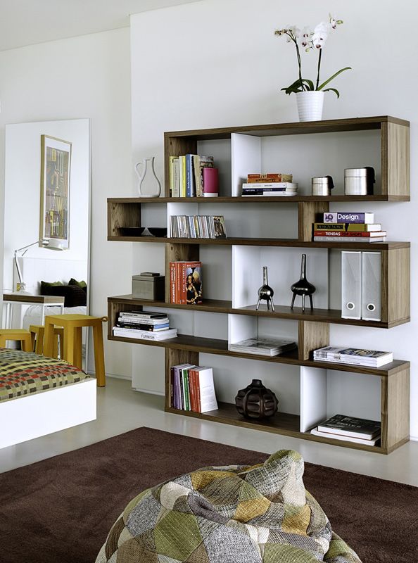 Temahome London Shelf - Walnut/White H:160