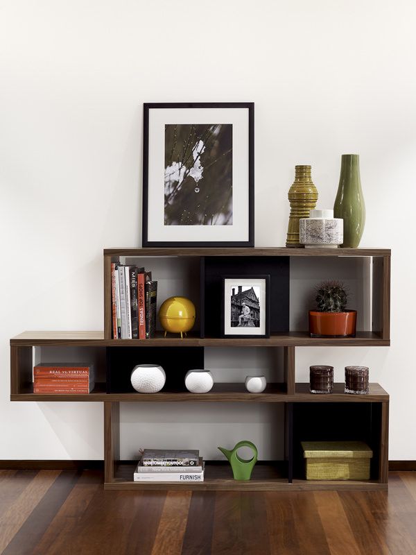 Temahome London Shelf - Walnut/Black H:100