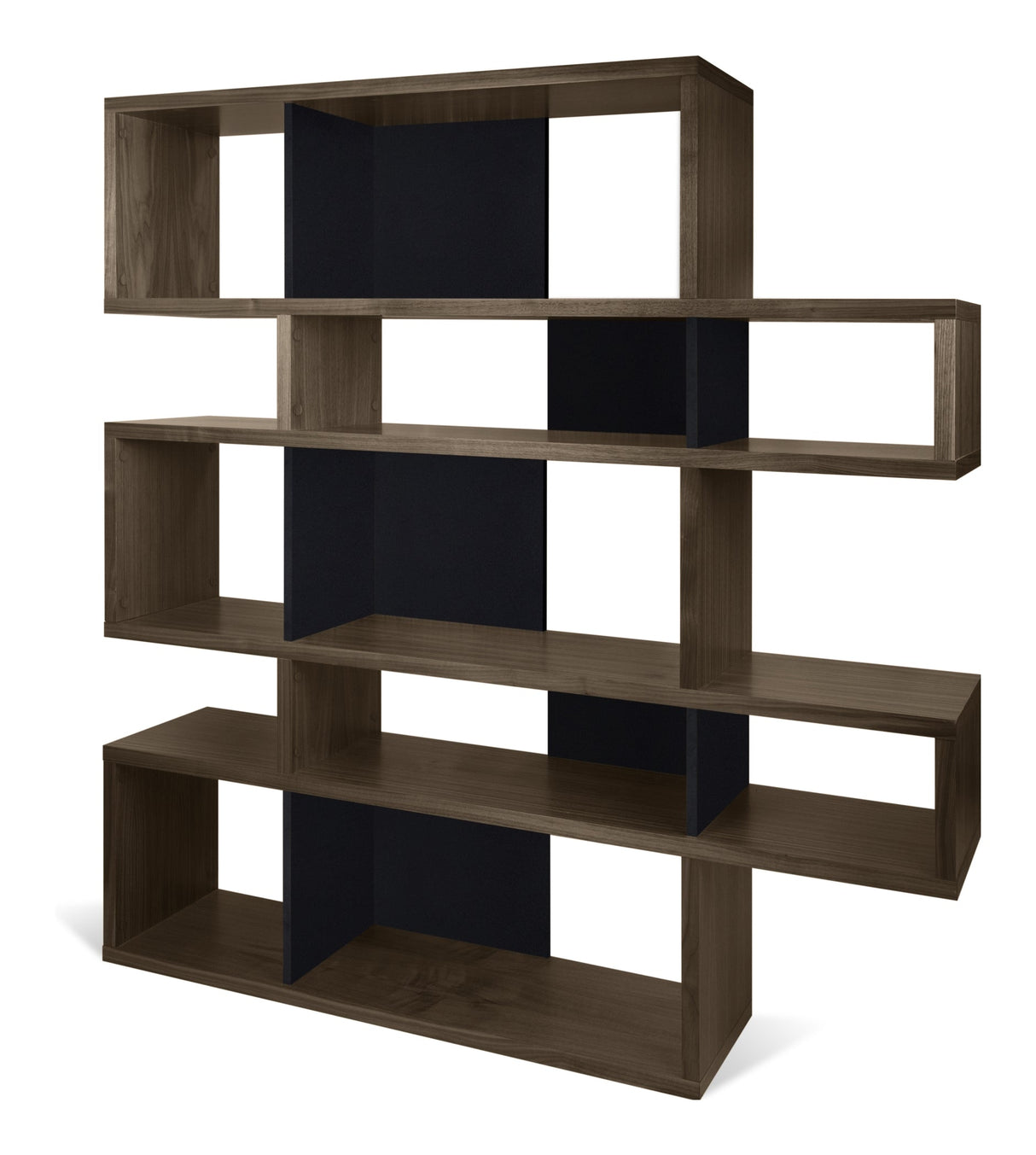 Temahome London Shelf - Walnut/Black H:160