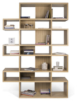 London Triple Bookshelf, Oak veneer