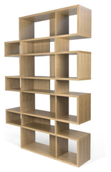 London Triple Bookshelf, Oak veneer