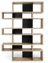 London Triple Bookshelf, Walnut Define/Matte Black