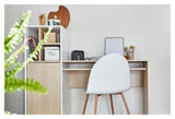 Mitch Desk with storage, White/Nature