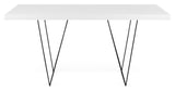 Multi 160 Desk w. bends, Matte white/Black