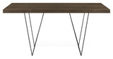 Multi 160 Desk with bows, Walnut define/Black