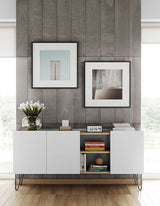 Temahome Nina Sideboard - Light oak veneer/Matte white