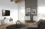 Temahome Nina Sideboard - Light oak veneer/Matte white