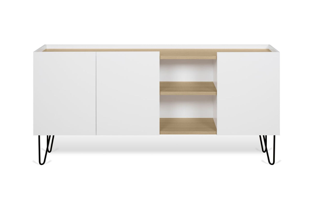 Temahome Nina Sideboard - Light oak veneer/Matte white