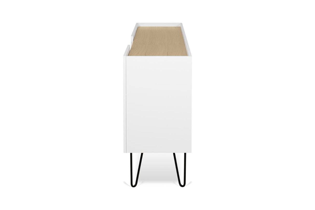 Temahome Nina Sideboard - Light oak veneer/Matte white