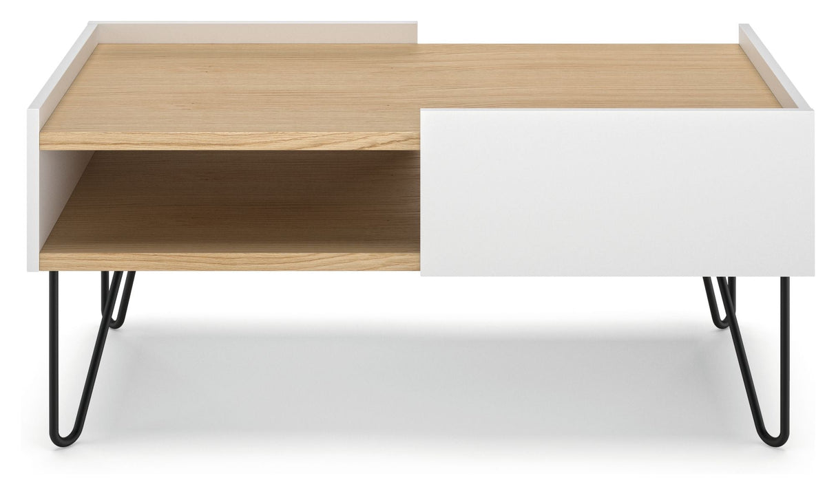 Nina Coffee Table, White/Nature