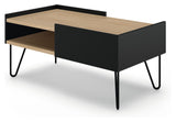 Nina Coffee Table, Black/Nature