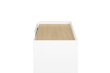 Theme Home Nina Table - Light oak veneer/Matt white