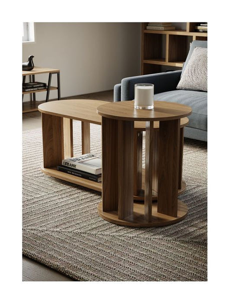 Nora Coffee table, Oak veneer, 110x50x51