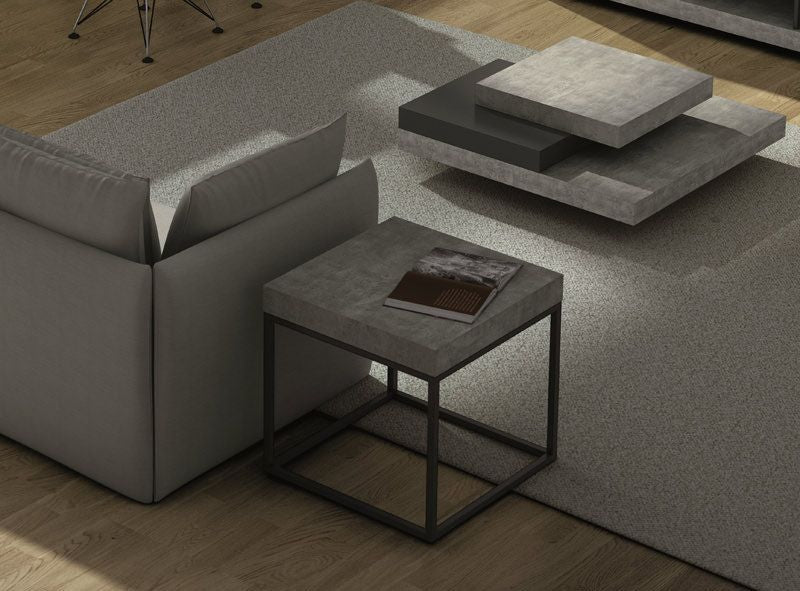 Petra Coffee Table, Dark Gray, 55x55