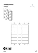 Temahome Pombal Rack - Mat White, 18 compartments