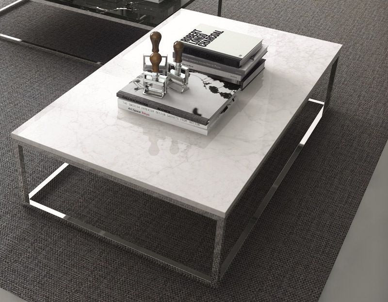 Temahome Prairie Coffee Table - White Marble, 120x75