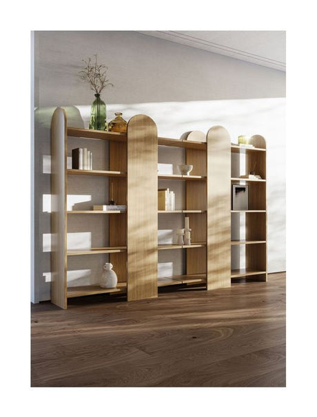 Venice Bookshelf, Light oak, 112x34x175