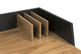 Temahome Volga Desk - Black - Walnut