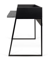 Temahome Volga Desk - Black/Dark Concrete Gray