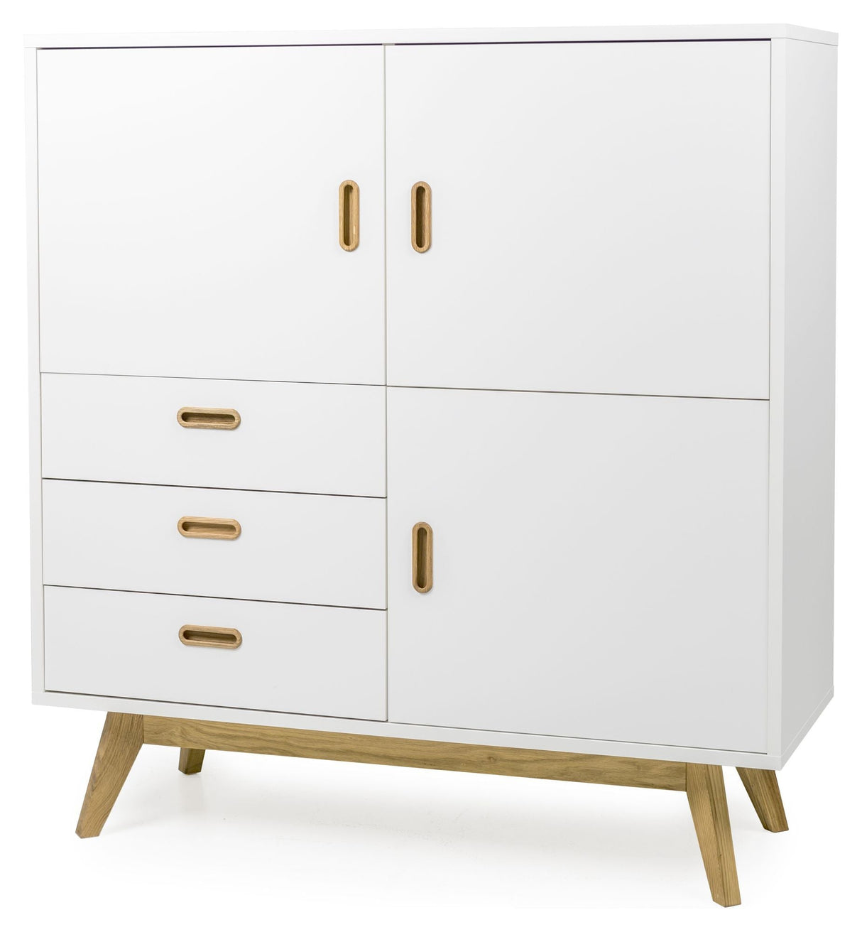 TENZO - Bess Sideboard, w drawers, Oak, white