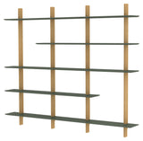 TENZO - Bridge rack system 190X224, green/oak