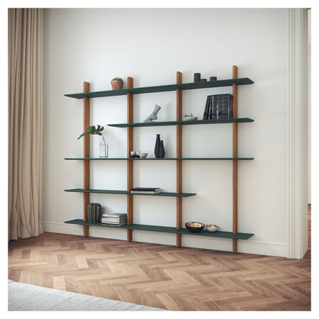 TENZO - Bridge rack system 190X224, green/oak