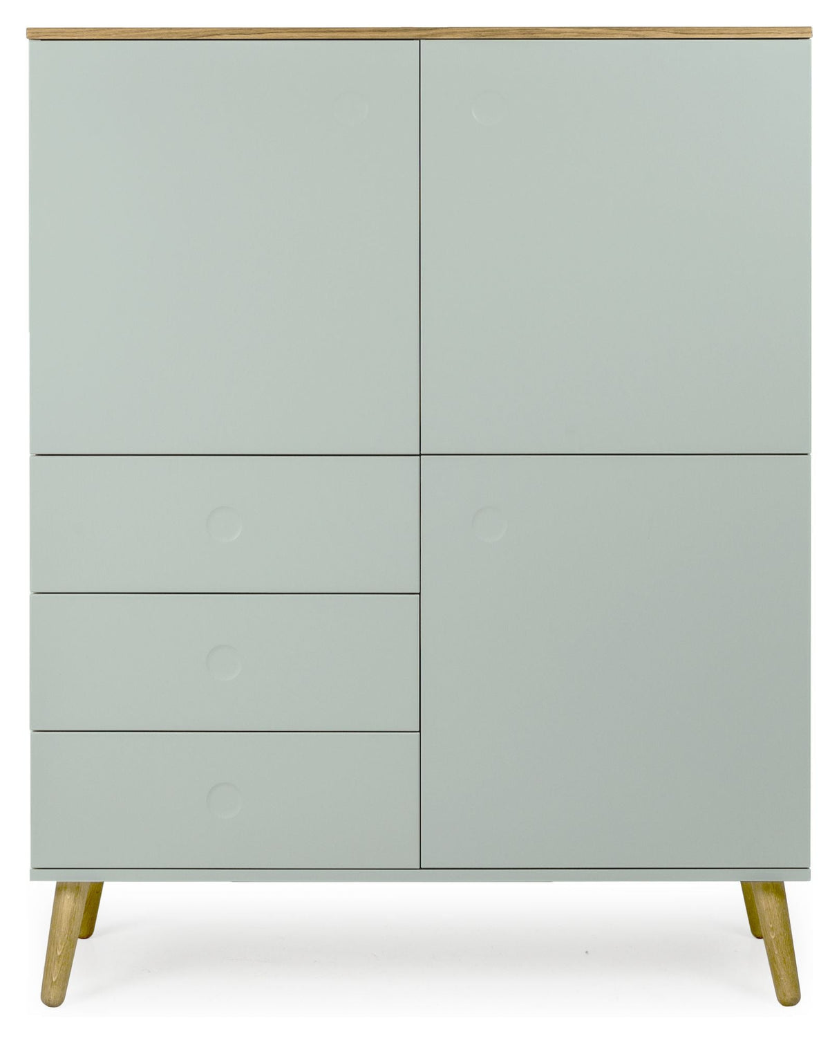 Dot Sideboard 3 doors+3 drawers, Oak/Sage