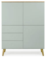 Dot Sideboard 3 doors+3 drawers, Oak/Sage