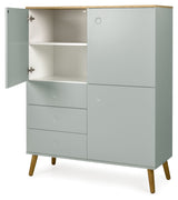 Dot Sideboard 3 doors+3 drawers, Oak/Sage