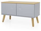 TENZO - Dot Entré bench, Oak, gray