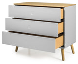 Dot Chest 90x43 - Gray/oak