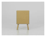 DOT Bedside Table - Oak/Gray