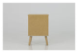 DOT Bedside Table - Oak/White