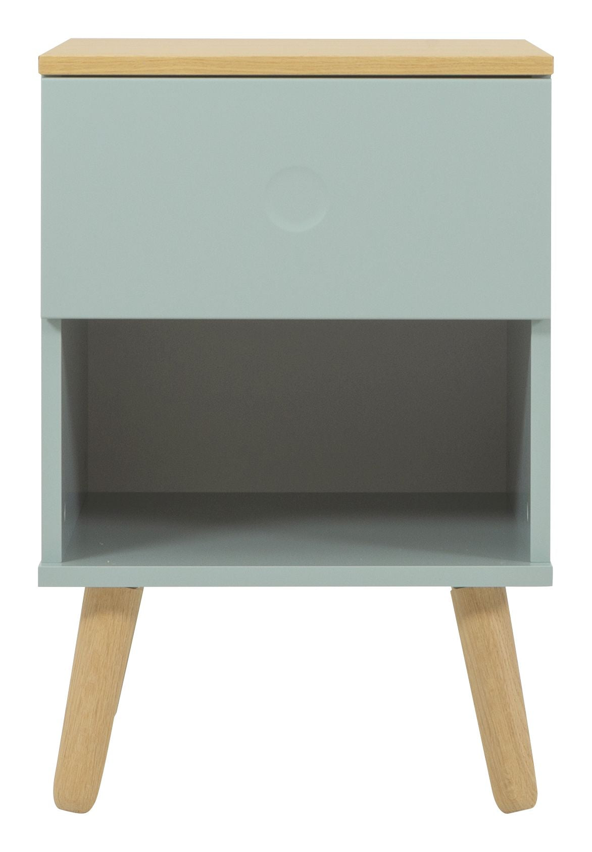 DOT Bedside Table - Oak/Sage