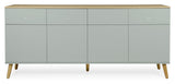 Dot Sideboard 4 doors+4 drawers, Oak/Sage