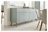 Dot Sideboard 4 doors+4 drawers, Oak/Sage