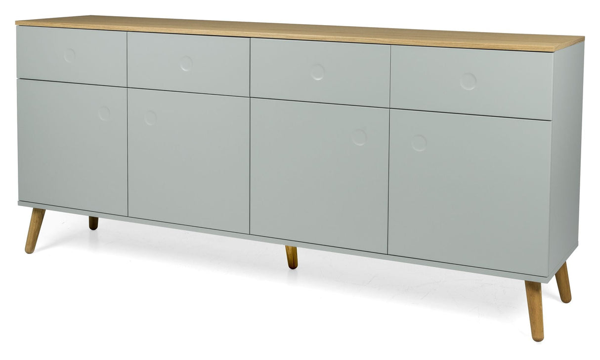 Dot Sideboard 4 doors+4 drawers, Oak/Sage