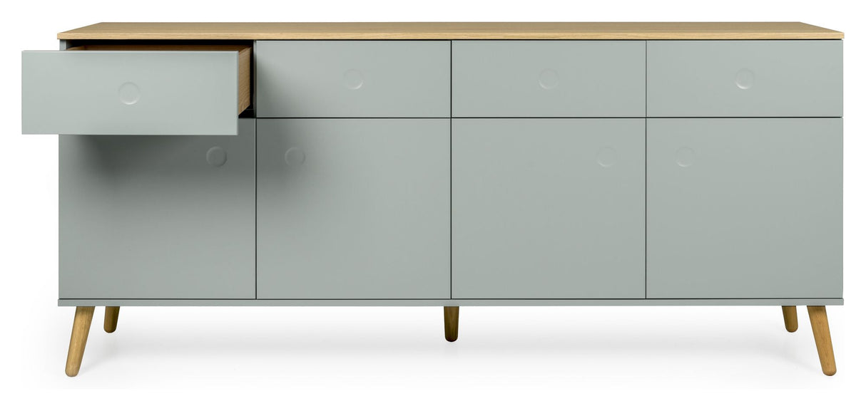 Dot Sideboard 4 doors+4 drawers, Oak/Sage