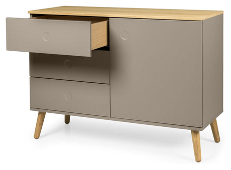 Dot Sideboard 79x109x43 - Taupe/Oak