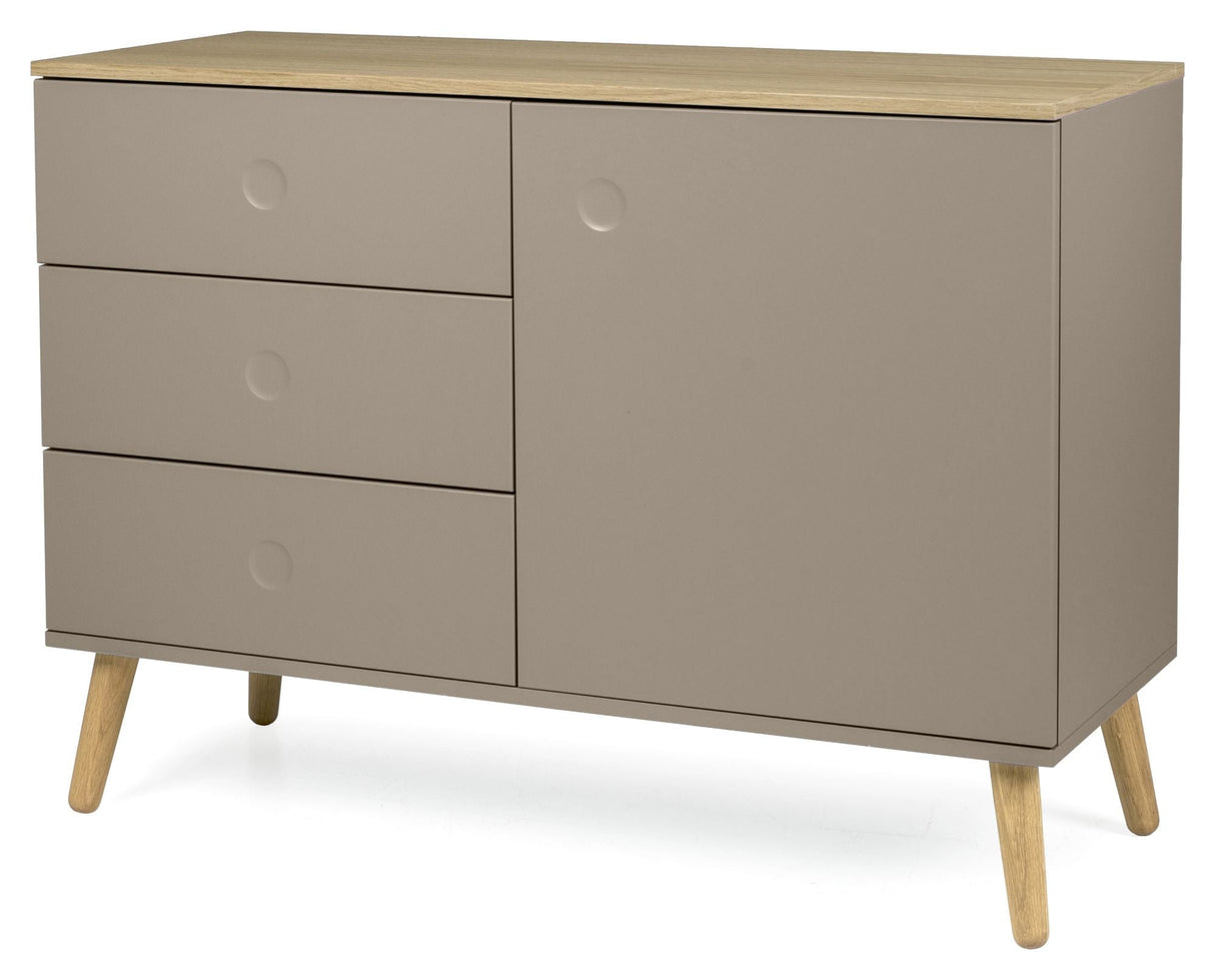 Dot Sideboard 79x109x43 - Taupe/Oak