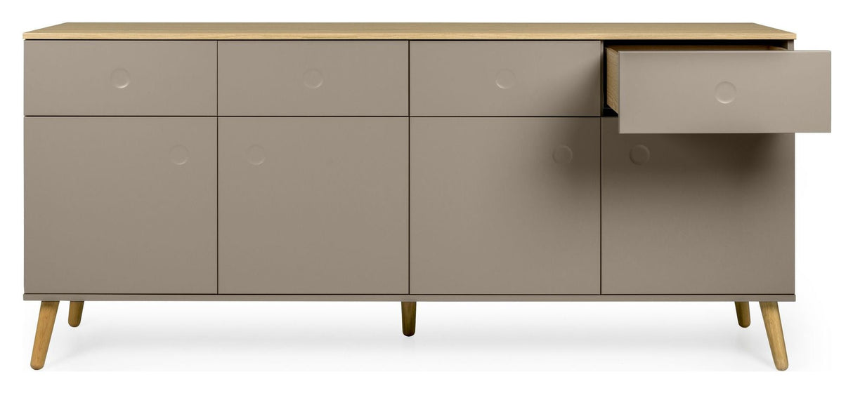 Dot Sideboard 86x192x43 - Taupe/Oak