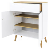 TENZO - Dot Sideboard w. drawer White, Oak