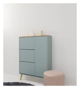 DOT Shoe Cabinet - Oak/Sage