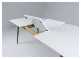 TENZO - Dot Dining Table 180/240x90, Oak, White