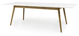 TENZO - Dot Dining Table 180/240x90, Oak, White