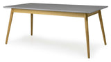 TENZO - Dot Dining Table 180x90, Oak, Gray