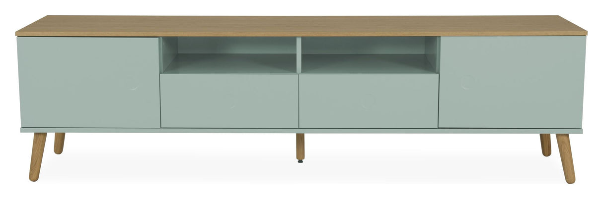 Dot TV Table 2 doors+2 drawers, Oak/Sage