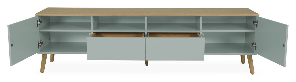 Dot TV Table 2 doors+2 drawers, Oak/Sage