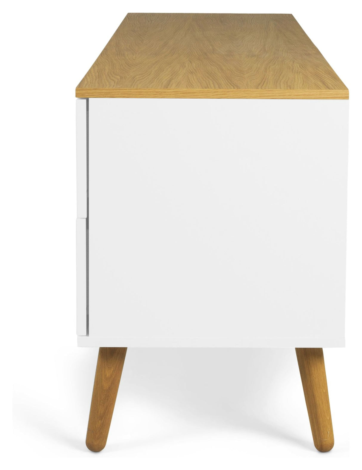 Dot TV Table 4 drawers, Oak/White