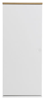 Dot Wall Cabinet 1 Door, White/Oak